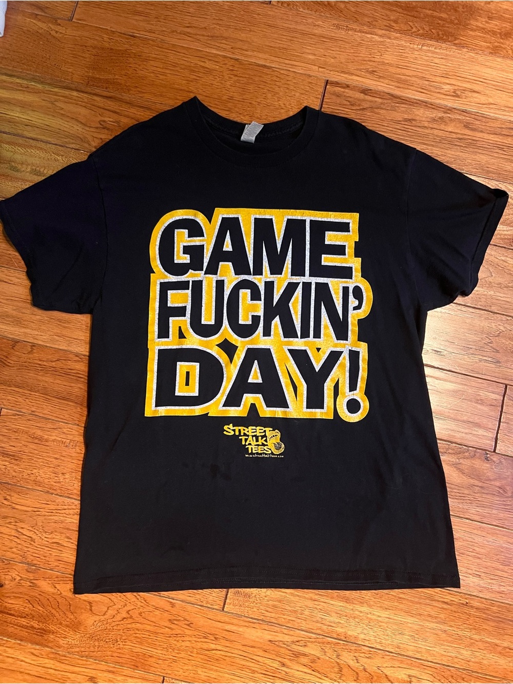 Black "Game Day" Graphic T‑Shirt University of Iowa Hawkeyes